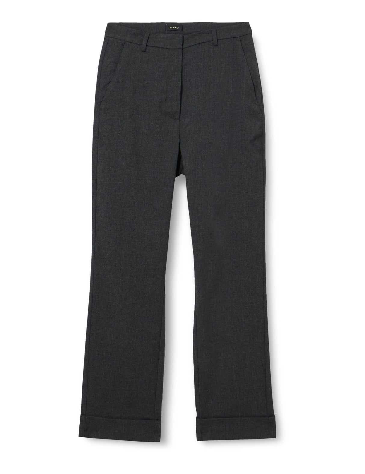 Pinko Pulika Pantalón Franela, I90_Dark Grey, 46 para Mujer