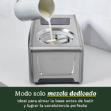 Cuisinart FreezeEase Pro – Heladera con compresor, 4 ajustes, 14 funciones, lista en 40 min, 1,5L, 2 palas, sin precongelación, mezcla, frío 90 min