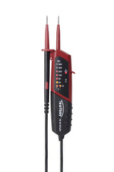 Paquete Testboy AZUBI con TB 313, TB 40 Simple y TV Schuki 3 A (protección automática del rango de medición, señalización LED, pantalla óptica con 10 LED) rojo/negro