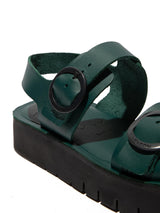 Fly London SOLB260FLY, Sandalias Mujer, DK. Moss, 40 EU