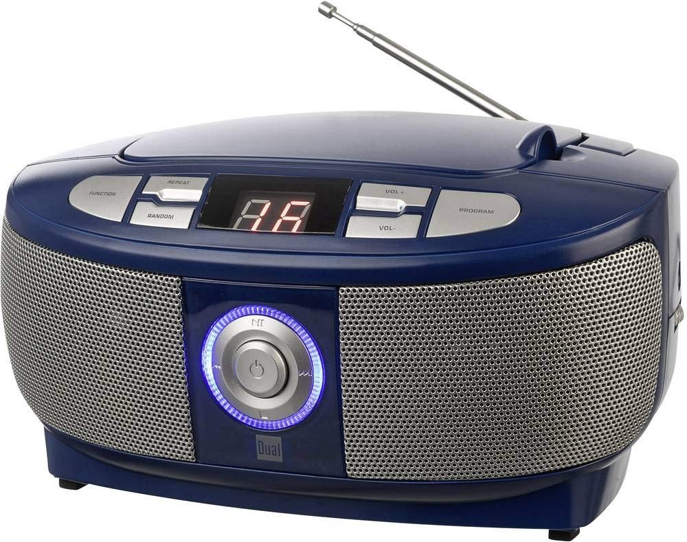 Dual P 49 – 1 Boom Box con Reproductor de CD (Radio FM, Pantalla LED, Funcionamiento con Red o batería)
