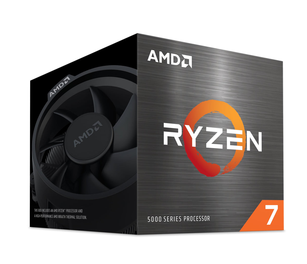 AMD Ryzen 7 5700 Procesador (8 núcleos/16 Threads, 65W TDP, Socket AM4, 20MB Caché, Reloj de aumento máx. hasta Up to 4.6 GHz, con ventilador Wraith Spire)