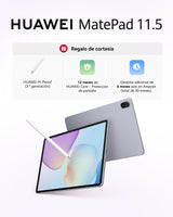 HUAWEI MatePad 11.5 2025 Tablet, Pantalla PaperMatte de 2,5K y 120 Hz Que Comodidad Visual, 8+256GB, Batería de 10 100 mAh, Supercharge de 40 W, Altavoces Cuádruples, M-Pencil
