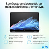 HP OmniBook Ultra Flip 14-fh0002ns - Ordenador Portátil Convertible de 14" OLED 2.8K 120Hz (Intel Ultra 7-258V, 32GB RAM, 1 TB, Intel ARC, Windows 11) Negro - Teclado QWERTY Español