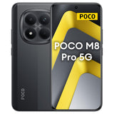 XIAOMI POCO M8 Pro 5G - Smartphone de 12+512GB, Pantalla de 6,83" 1.5K AMOLED, Snapdragon 7s Gen 4, cámara de 50MP, Hypercharge 100W, Cargador no Incluido, Negro (Versión ES)
