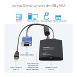 StarTech.com Adaptador USB de Crash Cart - Vídeo y Transferencia de archivos - Adaptador de Crash Cart para Ordenador Portátil - Adaptador KVM de Crash Cart para Sala de Servidores (NOTECONS02)