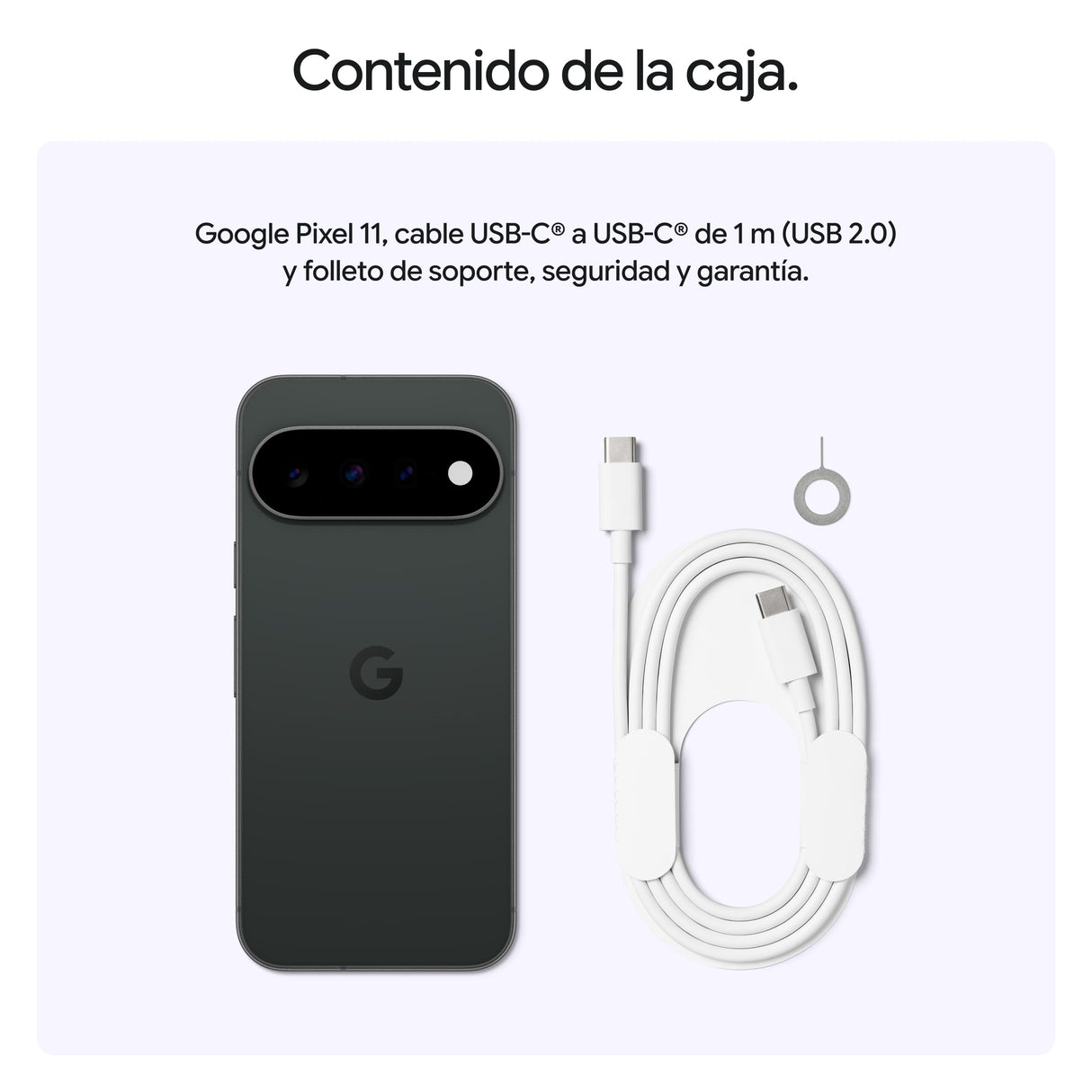Google Pixel 11 - Smartphone Android Libre - Obsidiana, 256GB