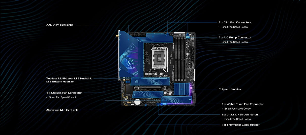 MB ASRock Intel 1851 Z890M Riptide WiFi