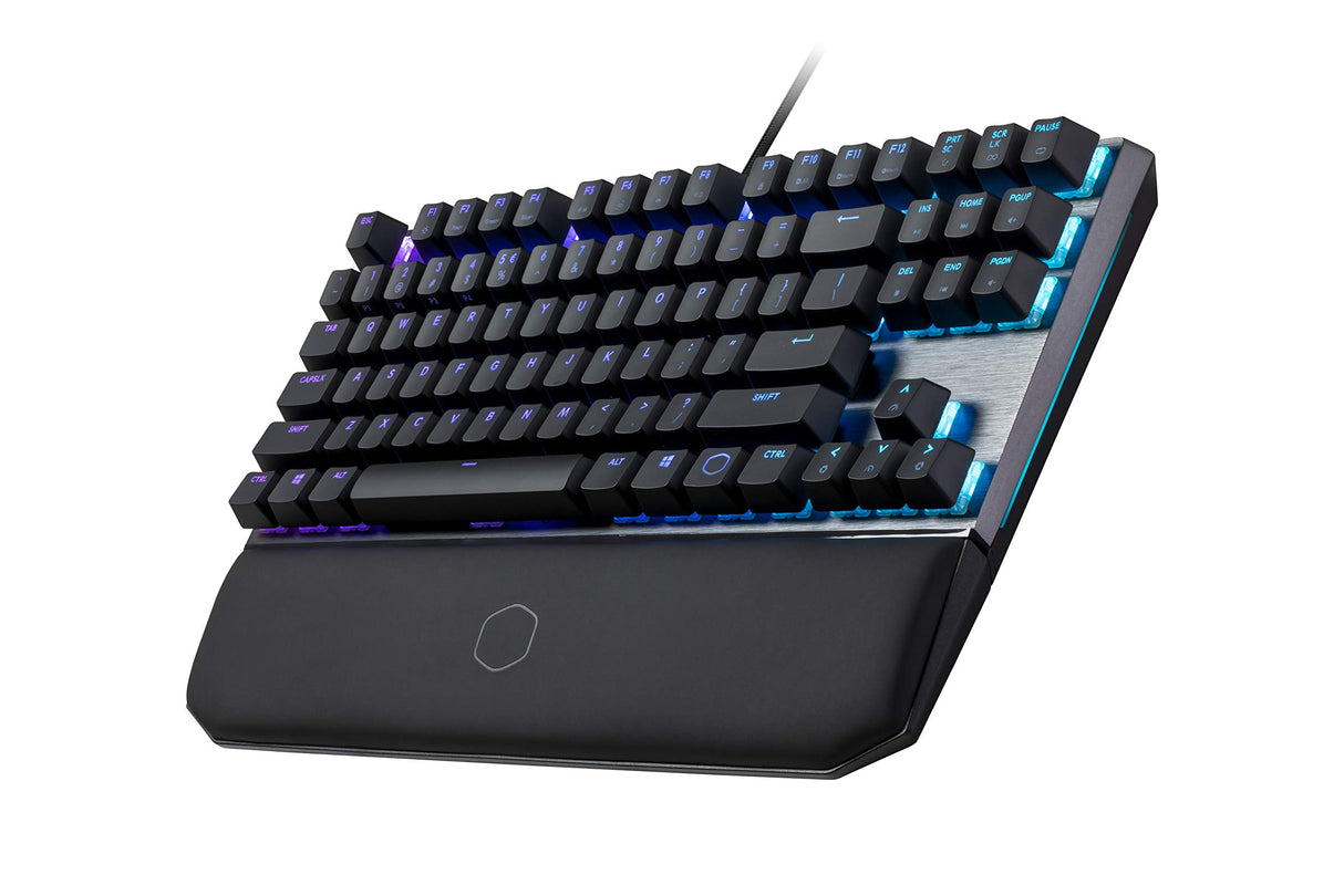 Cooler Master MasterKeys MK730 Teclado Mecánico para Juegos Gaming, Interruptores Flotantes RGB, Placa Aluminio Cepillado, Reposamuñecas Magnético, Layout Español, Rojo (Cherry MX Red)