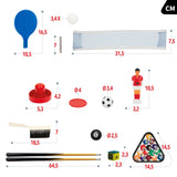 ColorBaby CB Games - Mesa multijuegos 4 en 1 con Patas (85328)
