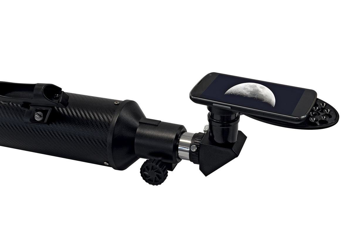 Bresser Taurus 90/900 NG - Telescopio refractor con Adaptador de Cámara de Smartphone