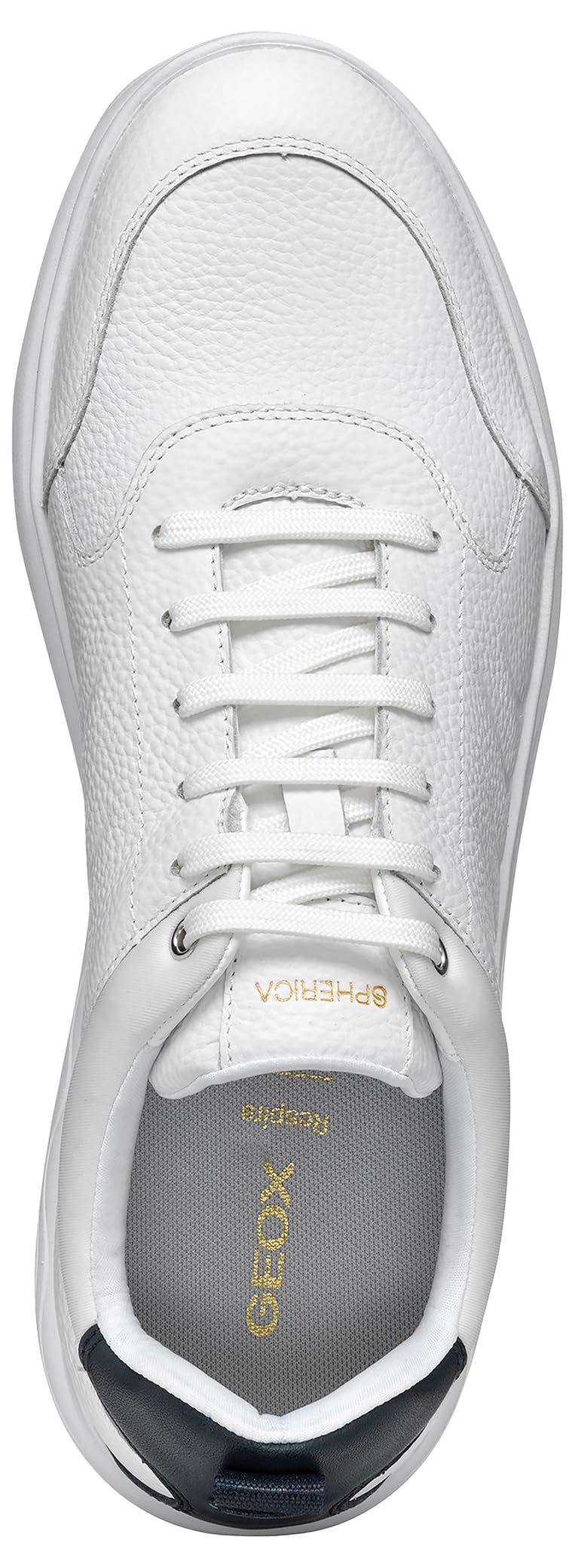 Geox U SPHERICA B, Zapatillas Hombre, White/Dk Navy, 43 EU