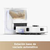 Mova E20 Plus Robot Aspirador y Fregasuelos, 5000Pa Robot Aspirador Autovaciado, LDS Navigation, Aspiradoras y Fregonas 2 en 1, Cuerpo Compacto, Blanca