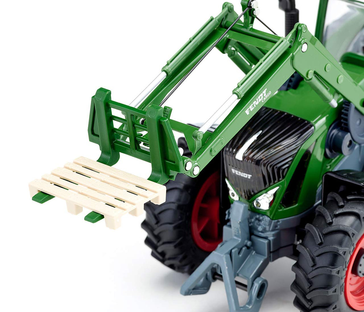 siku 6796, Tractor Fendt 933 Vario con cargador frontal, Verde, Metal/Plástico, 1:32, Teledirigido, Incl. mando a distancia bluetooth y accesorios, Control posible mediante app móvil
