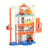 Bluey Hammerbarn - Juego de Compras, 4 Niveles, 22 Pulgadas de Alto con elevación de Trabajo y Retorno de Carro, Incluyendo Luces y más de 45 Sonidos