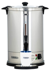 Casselin CPC100 - Percolador de café (100 tazas, acero inoxidable), color negro