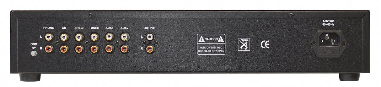 Dynavox TPR-43 Preamplificador, Preamplificador de válvulas con Entrada de Phono para Tocadiscos con Sistemas de cápsulas MM y MC, Negro
