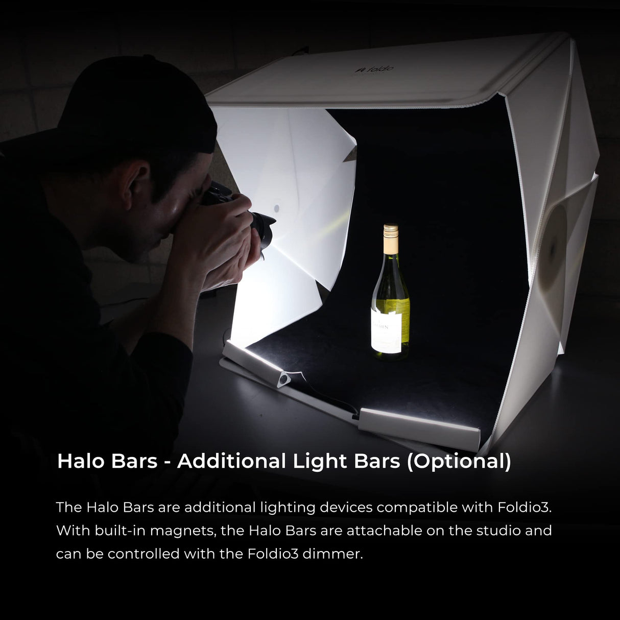 Foldio3 (Caja de luz de Estudio de Toma de fotografías Plegable portátil Todo en uno de 25 "con Kit de iluminación LED) de ORANGEMONKIE…