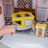 KidKraft Casa de muñecas de Madera Magnolia Mansion para muñecas con Muebles y Accesorios incluidos, Casita de Juguete con Ascensor y balcón, 3 Niveles de Juego, Juguetes niños y niñas 3 años (65907)