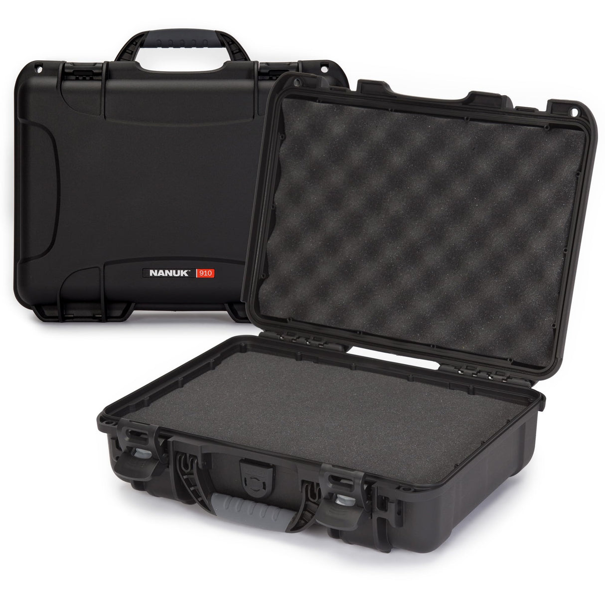 Nanuk 910 - Carcasa rígida Impermeable con Inserto de Espuma, Color Negro