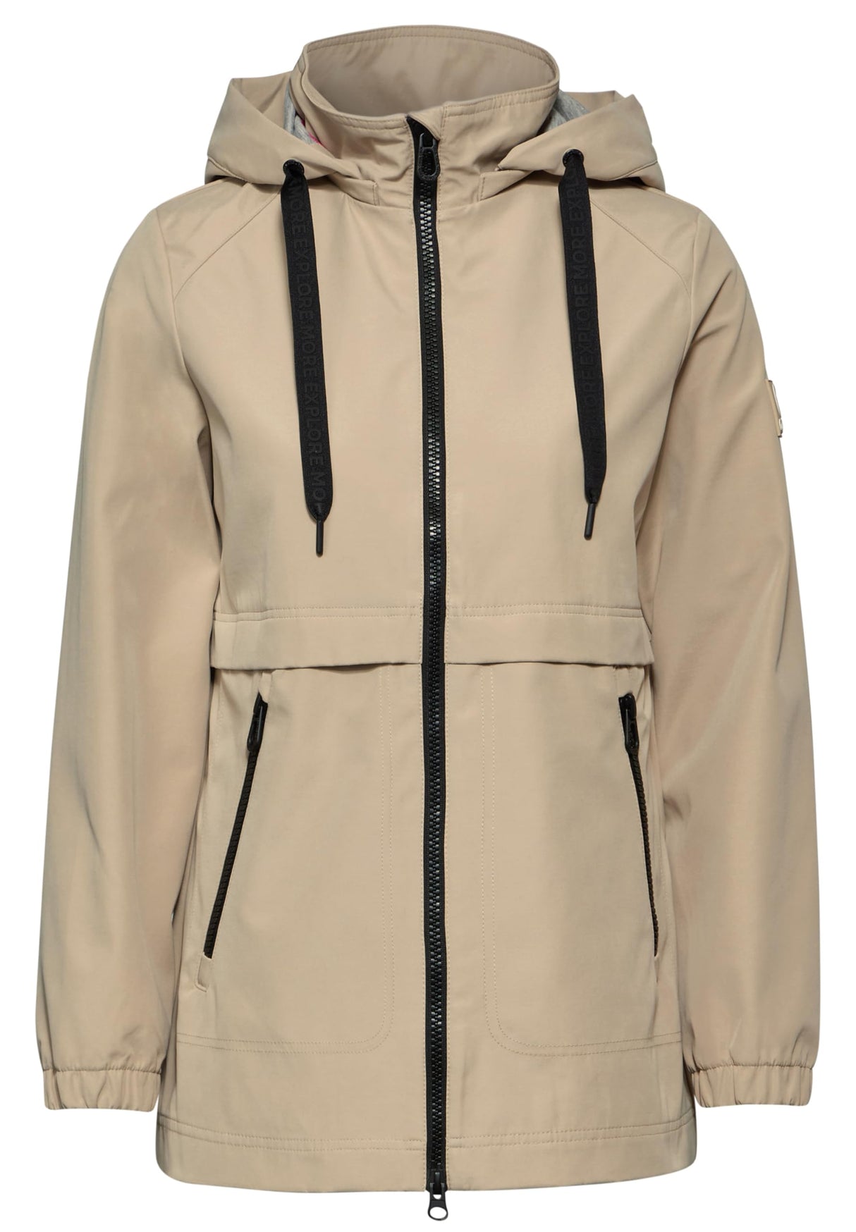 CECIL B201947 Chaqueta de Trinchera Corta, Creamy Almond Beige, M Mujeres
