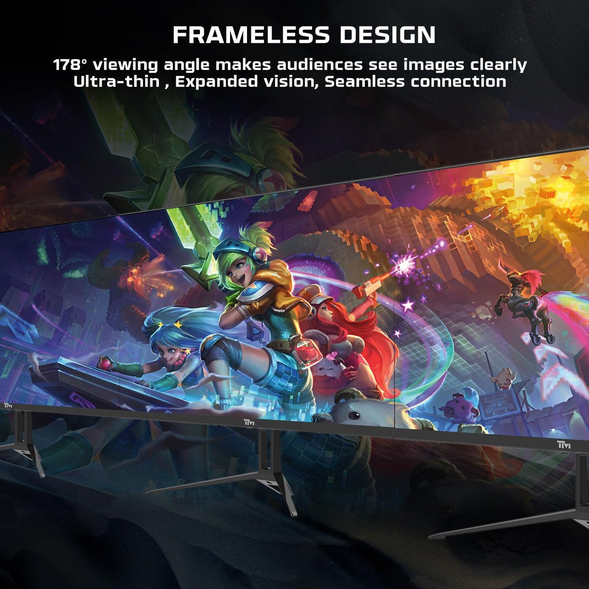 Twisted Minds Monitor para Gaming, Pantalla de 22 Pulgadas Fast IPS - Resolución 1920 x 1080 FHD, frecuencia actualización 100 Hz, relación Aspecto 16:9, Tiempo Respuesta 1 ms - Negro (TM22FHD100IPS)