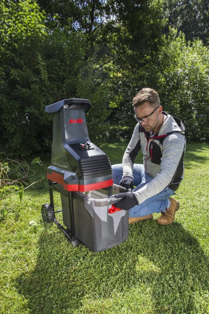 AL-KO Trituradora Easy Crush LH 2810, potencia del motor de 2800 W, máx. 42 mm de grosor de rama, caja de recogida de 48 litros, trituradora silenciosa, embudo grande