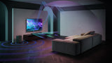 Sharp HT-SBW53121BK Soundbar 3.1.2 Dolby Atmos/DTS:X con subwoofer inalámbrico, Barra de Sonido Elegante y Potente con Altavoces Que emiten hacia Arriba, Sonido Envolvente 3D, P. Maxima 550w. Negro