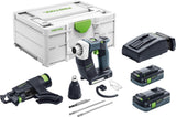 Festool Atornillador de construcción en seco a batería DWC 18-2500 HPC 4,0 I-Plus DURADRIVE