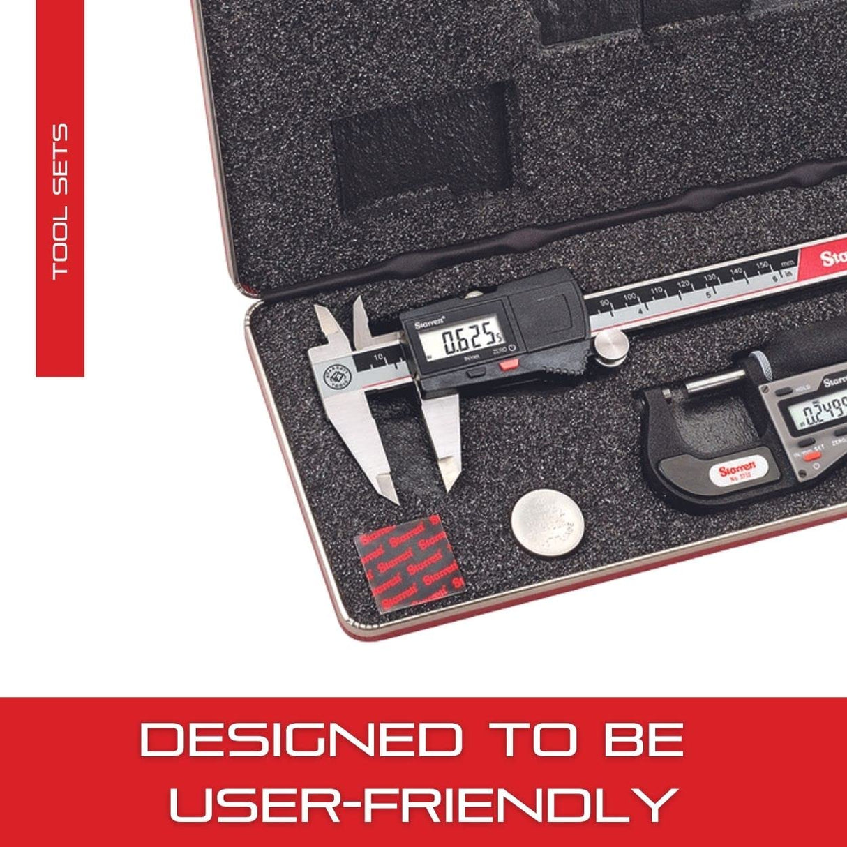 Starrett S909Zinch Basic - Juego de herramientas de medición de precisión