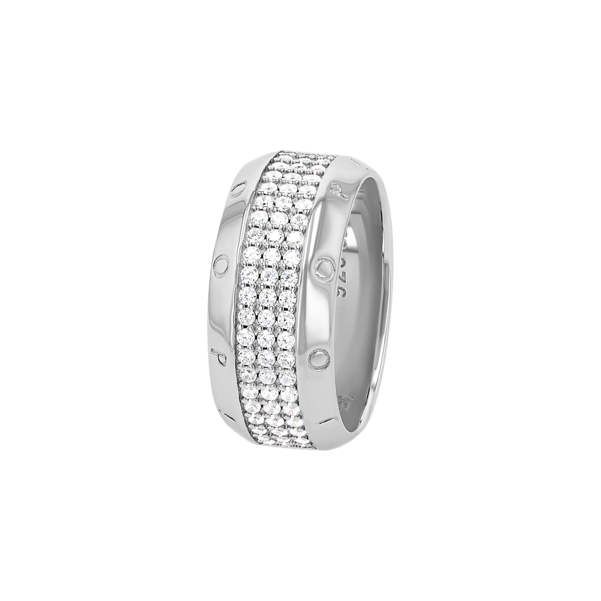 JOOP! Anillo de plata de ley 925 para mujer, con circonitas sintéticas, color blanco, viene en caja de regalo de joyería, 2039769