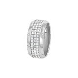 JOOP! Anillo de plata de ley 925 para mujer, con circonitas sintéticas, color blanco, viene en caja de regalo de joyería, 2039769