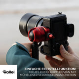 Rollei Trípode de Carbono Easy Traveler XL – 10 kg de Capacidad de Carga, construcción Estable, Ultraligero, Compacto, función de Bloqueo sin Esfuerzo
