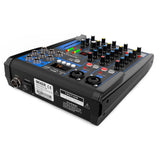 Audibax MG04 USB Mesa Mezclas con 4 Canales Bluetooth, MP3, USB Rec y Efectos