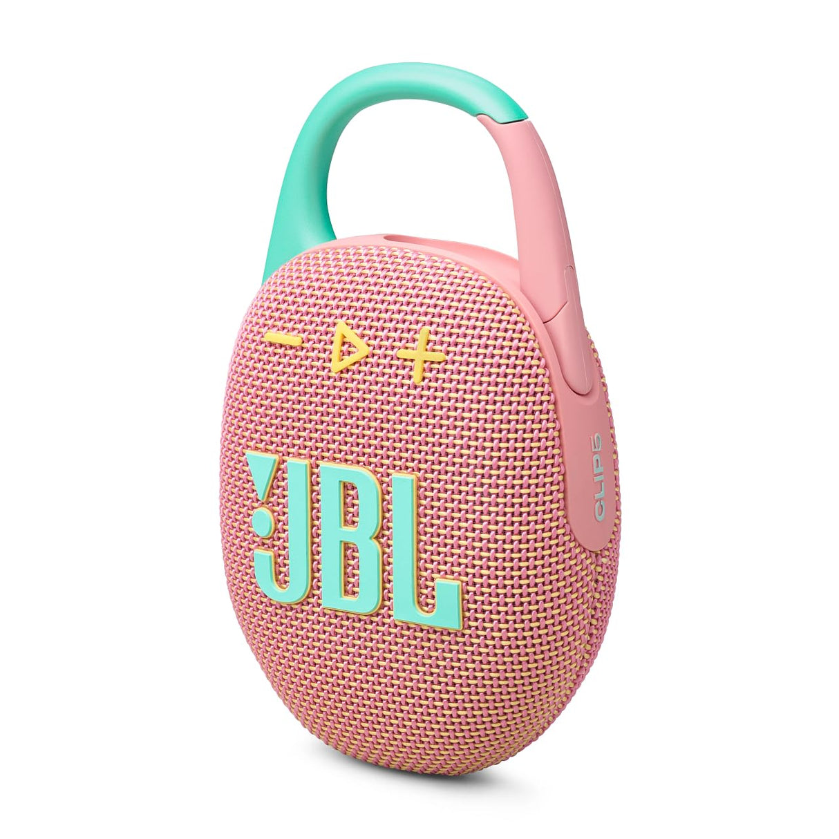 JBL Clip 5, Altavoz inalámbrico portátil con Bluetooth, resistente al agua y al polvo IP67, hasta 12h de reproducción y más con Playtime Boost activado, rosa