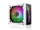 enermax, MARBLEBRON ATX ARGB Gaming PC Fuente de alimentación 850W 80Plus Bronce (Semi Moduular) Cable de Cinta, EMB850EWT-W-RGB, Blanco