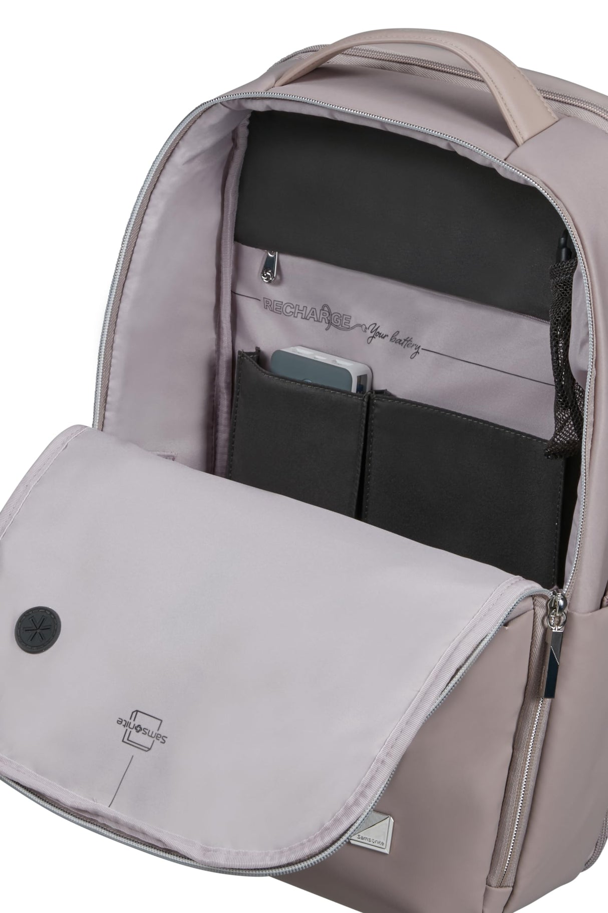 Samsonite Workionist - Mochila para laptop con compartimento de ropa de 15.6 pulgadas, 43 cm, 17.5 L, rosa (cuarzo)