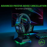 Razer BlackShark V2 Gaming Headset: THX 7.1 Spatial Surround Sound,50 mm Driver, Micrófono Desmontable, PC, PS4, PS5, Switch, Xbox One, Xbox Series X & S, Mobile,3.5 mm Audio Jack & USB DAC,Negro