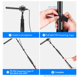 Neewer NW-7000 Brazo de Micrófono de Mano, Extensible de 3 Secciones con Adaptador de Tornillo de 3/8" & 3/8" a 5/8", Longitud Ajustable de 3 Pies a 8 Pies, Auxiliar