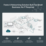 TP-Link Festa F65 Punto de Acceso WiFi 6 Dual-Banda AX3000, Montaje en Techo, 1× Puerto PoE Gigabit, Gestión centralizada en la Nube Gratuita, Configuración y Uso fáciles, sin Necesidad de IT