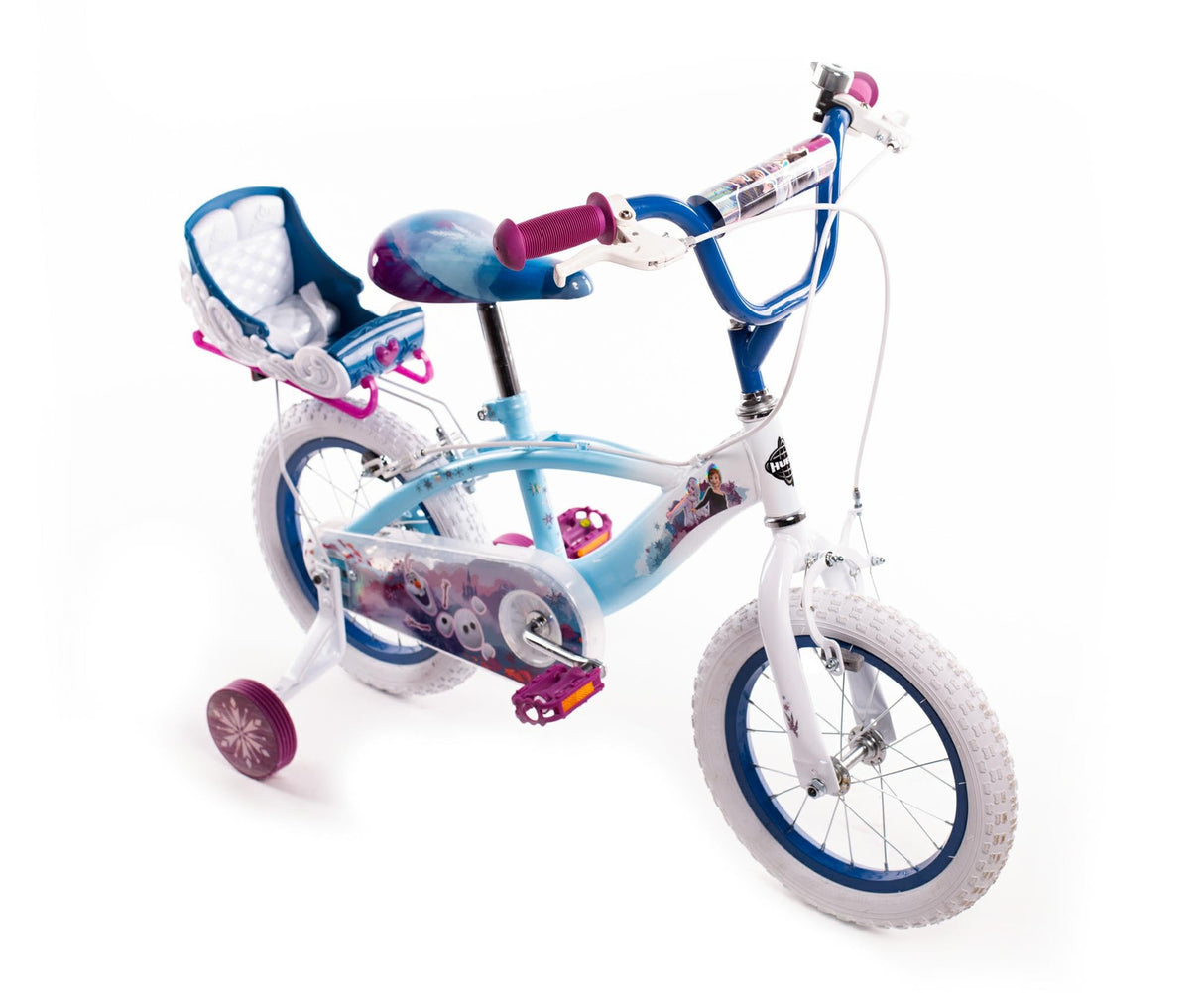 Huffy Bicicleta Pulgadas Disney Frozen Luxury, Bebés niñas, Azul Claro, 14 pollici
