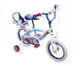 Huffy Bicicleta Pulgadas Disney Frozen Luxury, Bebés niñas, Azul Claro, 14 pollici