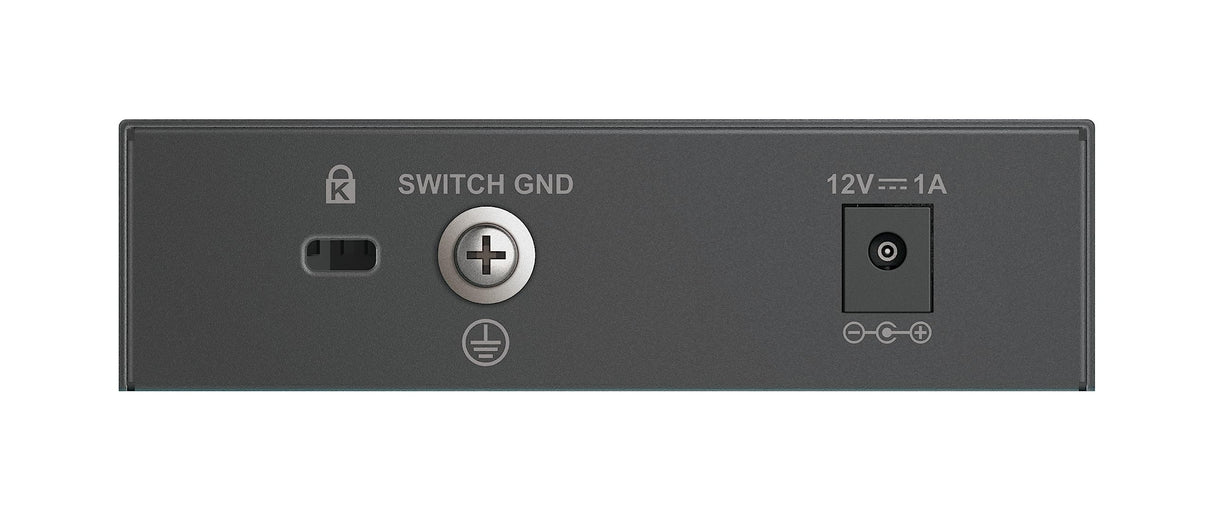 D-Link DMS-105, Switch Multigigabit, sin gestión, sobremesa, 5 Puertos 2.5 Gigabit (2.500 Mbps), Ideal para Enlace a NAS o servidores, metálico, Plug and Play, IGMP Snooping