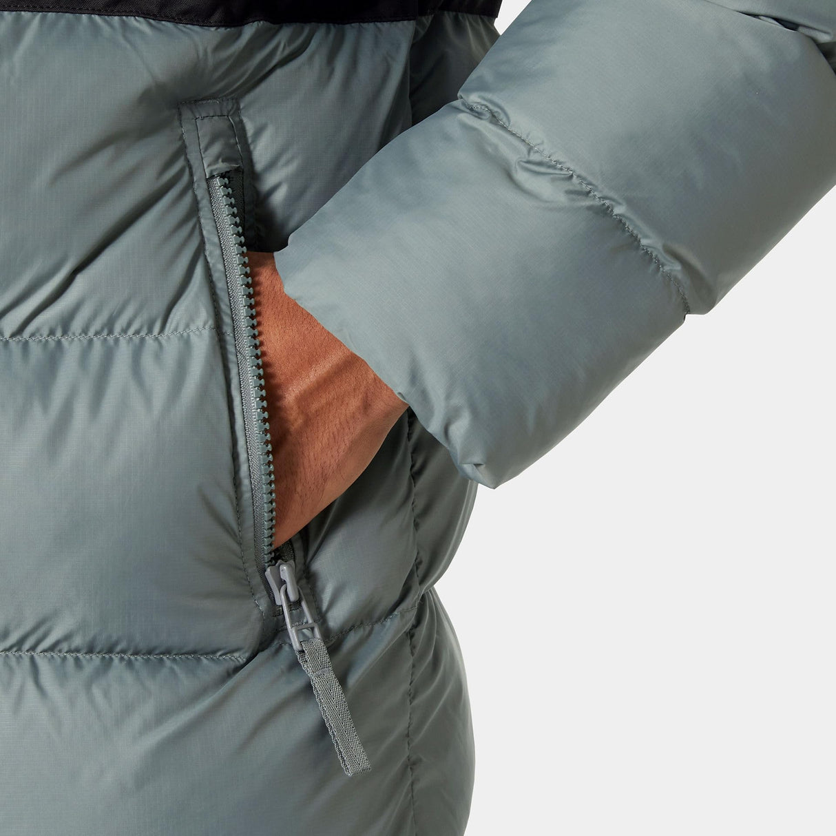 Helly Hansen Chaqueta Larga Active Puffy Abrigo, 485 Cactus Gris, XXL para Hombre