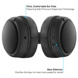 Panasonic RB-M300BE-K Auriculares Inalámbricos Bluetooth, Control por Voz, XBS Potenciador de Bajos, Cable de 1,2 m, Duración de la Batería de Hasta 50 h, Negro