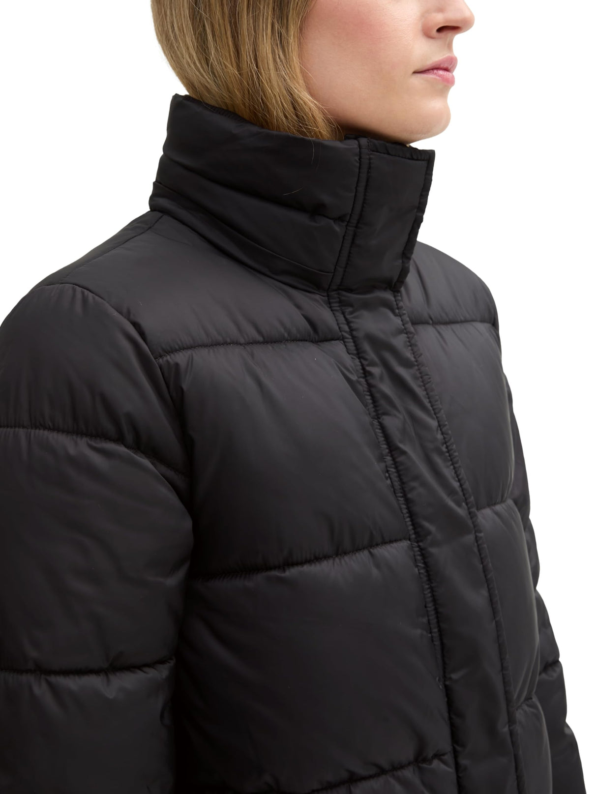 TOM TAILOR 1042917 Chaqueta, 14482-deep Black, M Mujeres