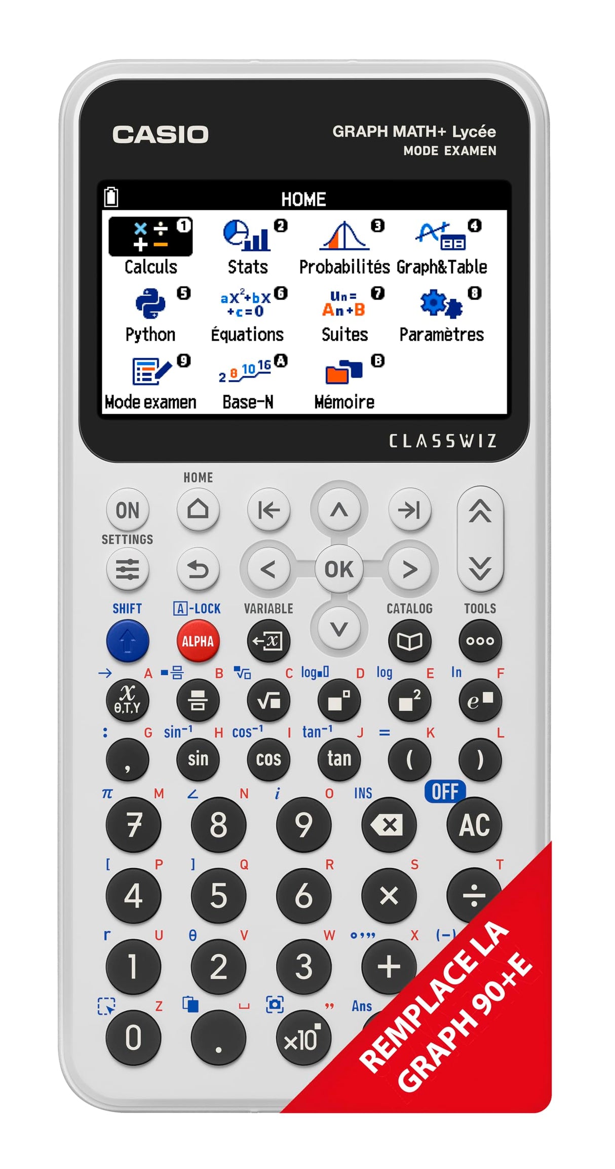 Calculatrice scientifique Casio Graph Math Plus Blanc