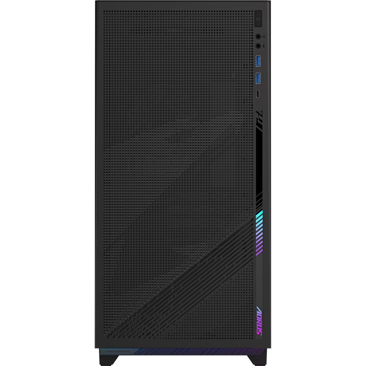 Aorus C400 - Carcasa de Cristal para Torre Media, Color Negro