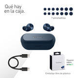 Technics EAH-AZ60M2EA Auriculares Inalámbricos Cancelación De Ruido, Bluetooth Multipunto 3 Dispositivos, Cómodos Intraurales, Carga Inalambrica, Azul Medianoche