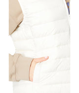 ECOALF - Chaleco Mujer Atlalf, de Poliéster Reciclado, con Capucha, Relleno de Fellex, Ultraligero y Cómodo, Chaleco Mujer, Talla L, Color Crema